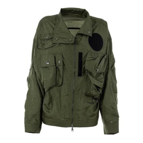 Militaire Stijl Groene Jas Vrouwen Diesel , Green , Dames