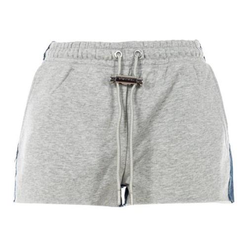 Sportieve denim shorts voor dames Diesel , Gray , Dames