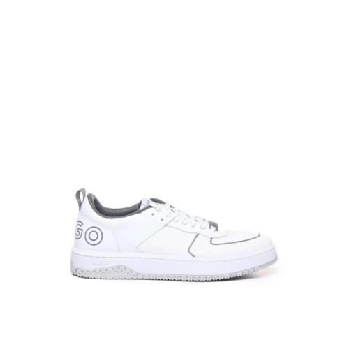 Witte Veterschoenen Ronde Neus Hugo Boss , White , Heren