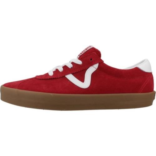 Sport Low Track Sneakers Vans , Red , Heren