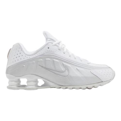 Limited Edition Wit Metallic Shox R4 Nike , White , Heren