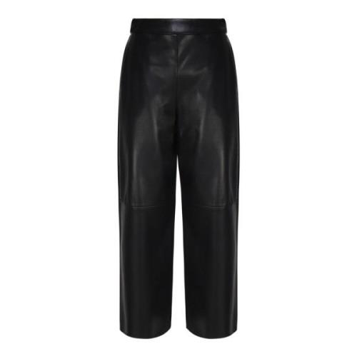 Zwarte Jersey Pantalone Max Mara , Black , Dames