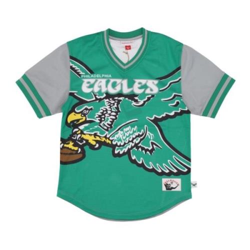 NFL Jumbotron 3.0 Mesh V-neck Jersey Mitchell & Ness , Green , Heren