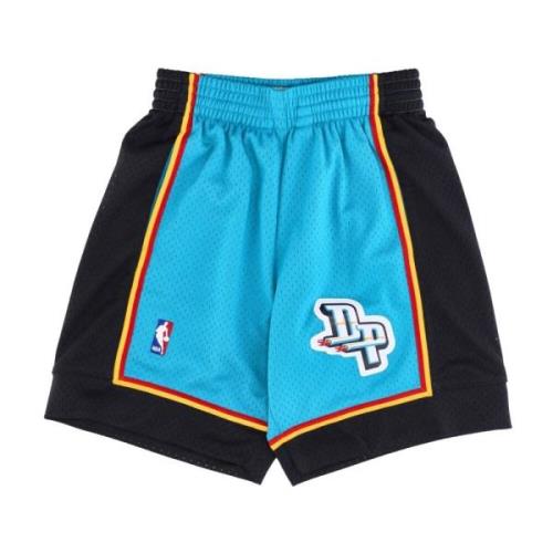 NBA Swingman Basketball Shorts Detroit Pistons Mitchell & Ness , Blue ...