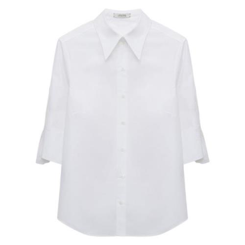 Elegante Poplin Power Blouse Dorothee Schumacher , White , Dames