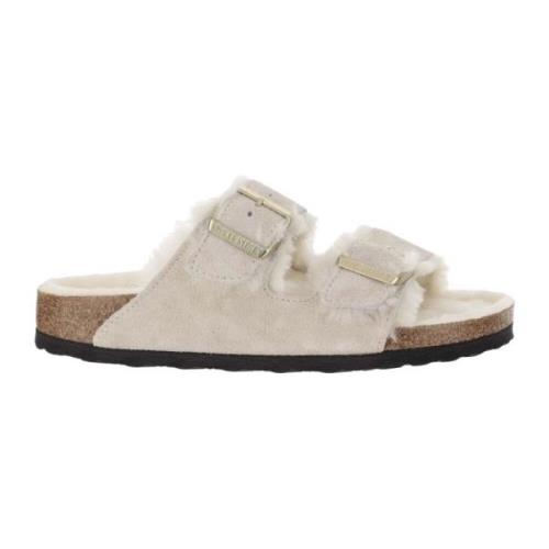 Witte Sandalen voor Zomeroutfits Birkenstock , Beige , Dames