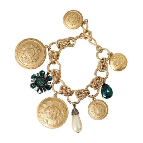 Gouden Ketting Kristal Dames Armband Dolce & Gabbana , Yellow , Dames