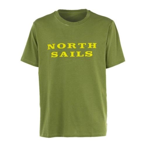 Stijlvolle T-Shirt Collectie voor Mannen North Sails , Green , Heren