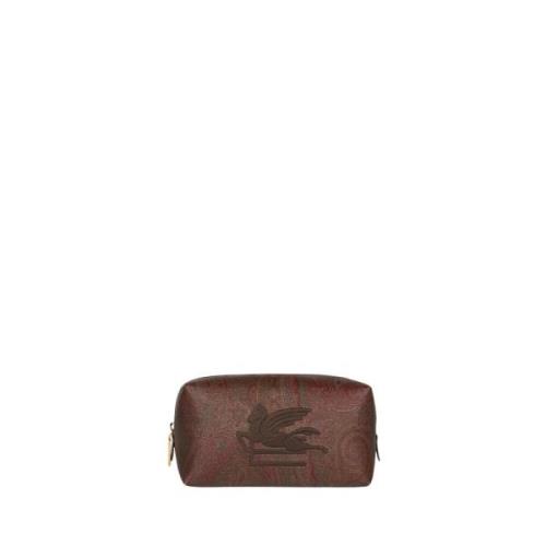 Bruine Paisley Jacquard Pouch Etro , Brown , Heren