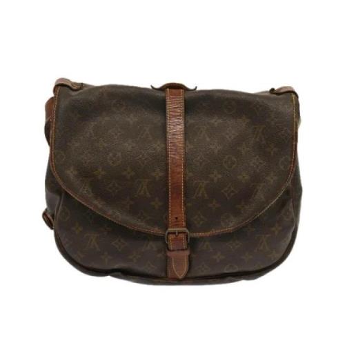 Pre-owned Canvas louis-vuitton-bags Louis Vuitton Vintage , Brown , Da...