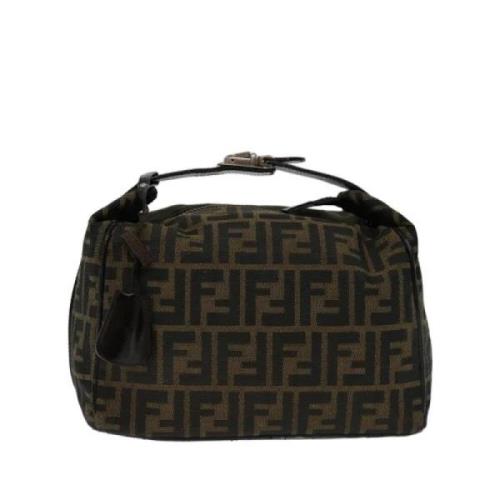 Pre-owned Canvas handbags Fendi Vintage , Brown , Dames