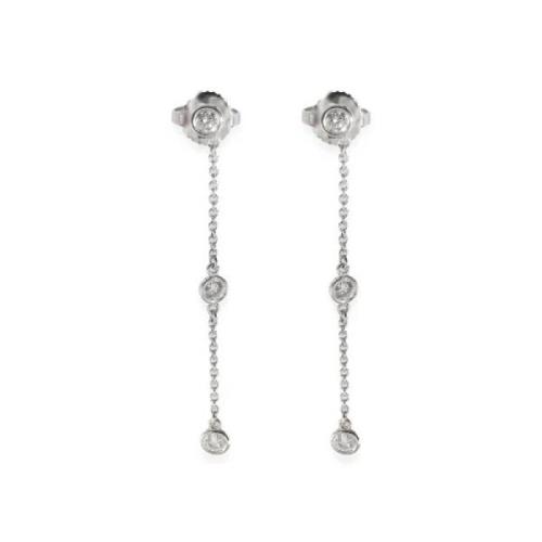 Pre-owned Metal earrings Tiffany & Co. Pre-owned , Gray , Dames