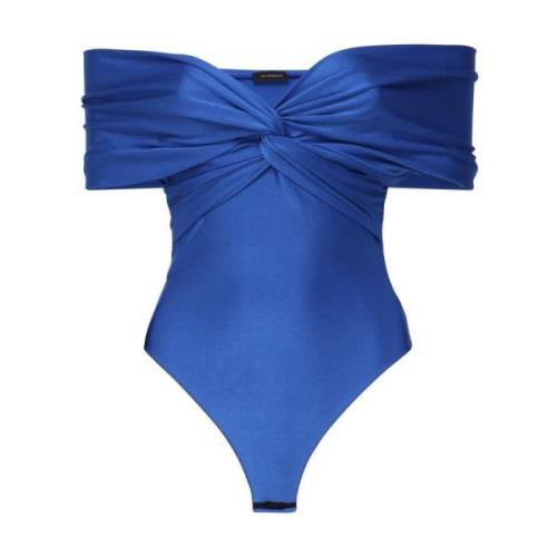 Rode Zee Kleding Bardot Bodysuit Andamane , Blue , Dames