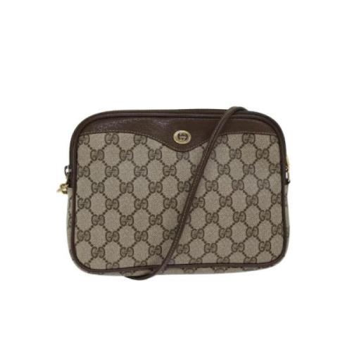 Pre-owned Canvas gucci-bags Gucci Vintage , Beige , Dames