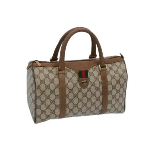 Pre-owned Canvas gucci-bags Gucci Vintage , Beige , Dames