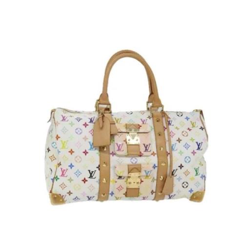 Pre-owned Canvas louis-vuitton-bags Louis Vuitton Vintage , White , Da...