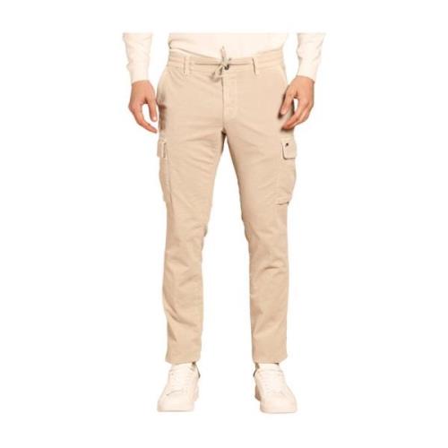 Fluwelen Cargo Broek Extra Slim Fit Mason's , Beige , Heren