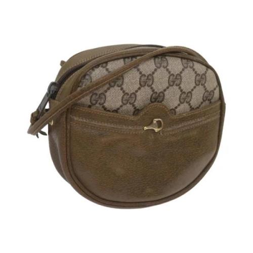 Pre-owned Canvas gucci-bags Gucci Vintage , Beige , Dames