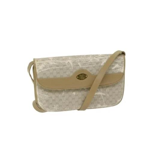 Pre-owned Canvas gucci-bags Gucci Vintage , Beige , Dames