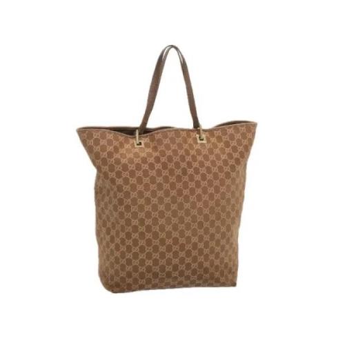 Pre-owned Canvas gucci-bags Gucci Vintage , Brown , Dames