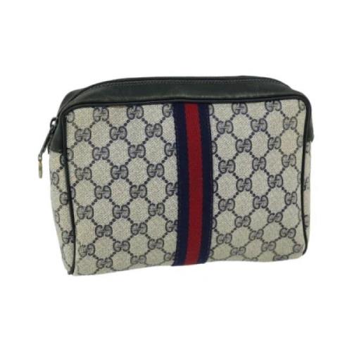 Pre-owned Canvas gucci-bags Gucci Vintage , Blue , Dames