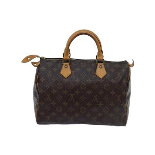 Pre-owned Canvas handbags Louis Vuitton Vintage , Brown , Dames