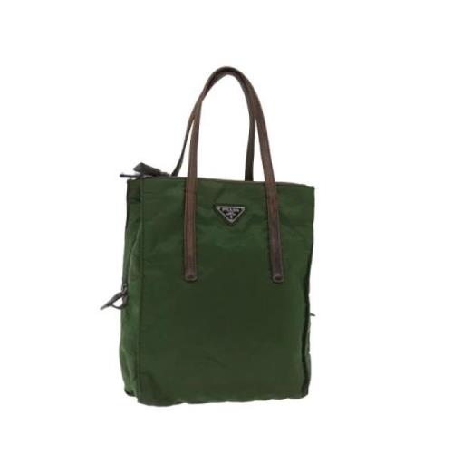 Pre-owned Nylon handbags Prada Vintage , Green , Dames