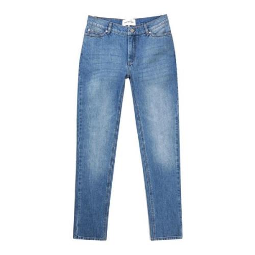 Taulu Jeans Indigo Embleem Detail Munthe , Blue , Dames