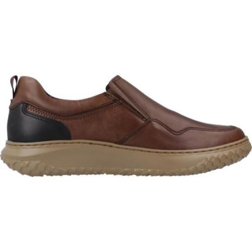 Casual Leren Loafers Callaghan , Brown , Heren