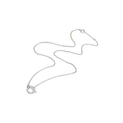 Pre-owned White Gold necklaces Hermès Vintage , White , Dames