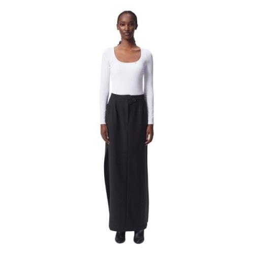 Elegant Maxi Skirt Vento Bizuu , Black , Dames