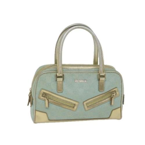 Pre-owned Canvas handbags Gucci Vintage , Blue , Dames