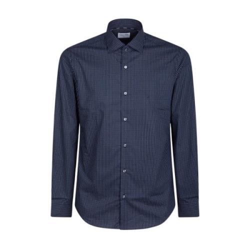 Midnight Blue Slim Fit Overhemd Calvin Klein , Blue , Heren