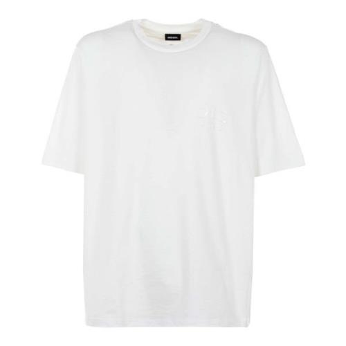 Stijlvolle Heren T-Shirt Collectie Diesel , White , Heren