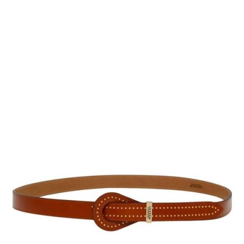 Natuurlijk Kalfsleren Brindi Riem Isabel Marant , Brown , Dames