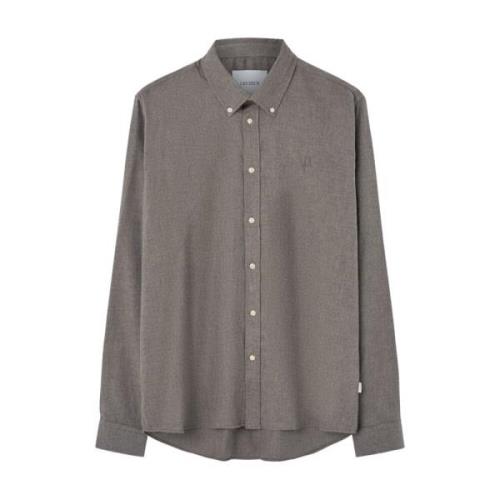 Grijze Button Down Shirt Les Deux , Gray , Heren