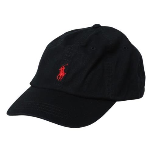 Baseball Cap in Chino Polo Ralph Lauren , Black , Heren