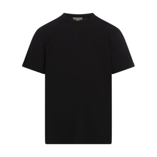 Zwart Logo Tape Crew-neck T-shirt Alexander McQueen , Black , Heren