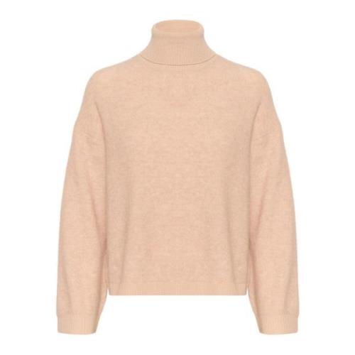 Sljessie Pullover Gebreid Semolina Melange Soaked in Luxury , Beige , ...