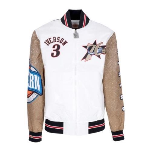 NBA Burst Bomberjack Allen Iverson Mitchell & Ness , Multicolor , Here...