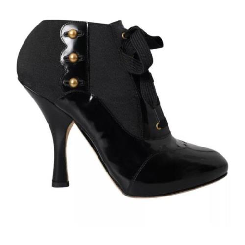 Zwarte Veterschoenen Dolce & Gabbana , Black , Dames