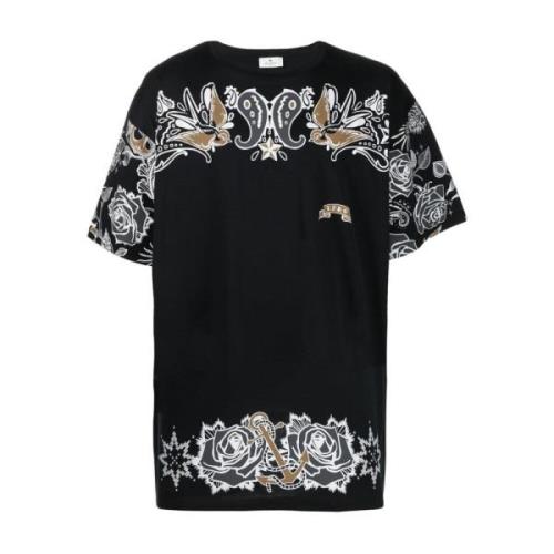 T-Shirts Etro , Black , Heren