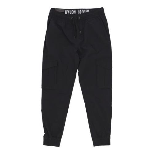 Nylon Cargo Jogger Pants Alpha Industries , Black , Heren