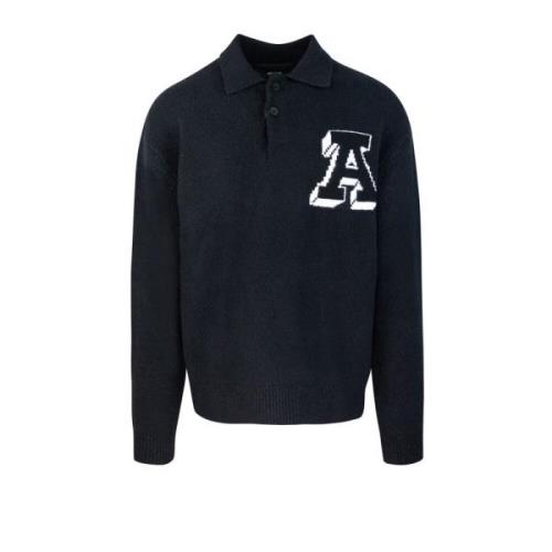 Gebreide Polo Zwart Axel Arigato , Black , Heren