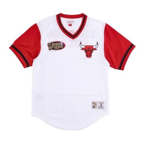 Chicago Bulls Mesh V-hals Jersey Mitchell & Ness , Multicolor , Heren