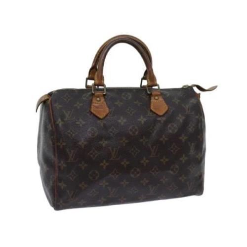 Pre-owned Canvas handbags Louis Vuitton Vintage , Brown , Dames