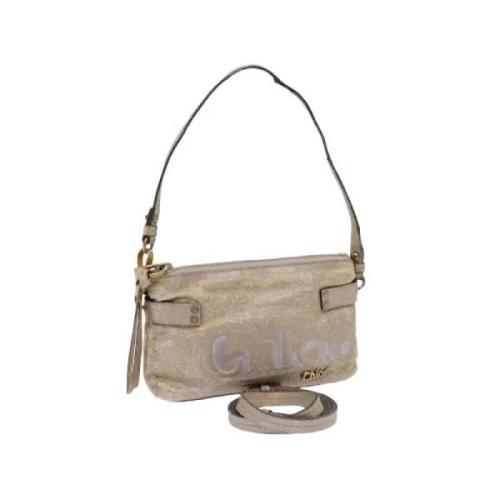 Pre-owned Leather shoulder-bags Chloé Pre-owned , Gray , Dames