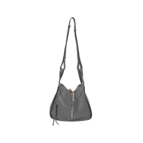 Pre-owned Leather shoulder-bags Loewe Pre-owned , Gray , Dames