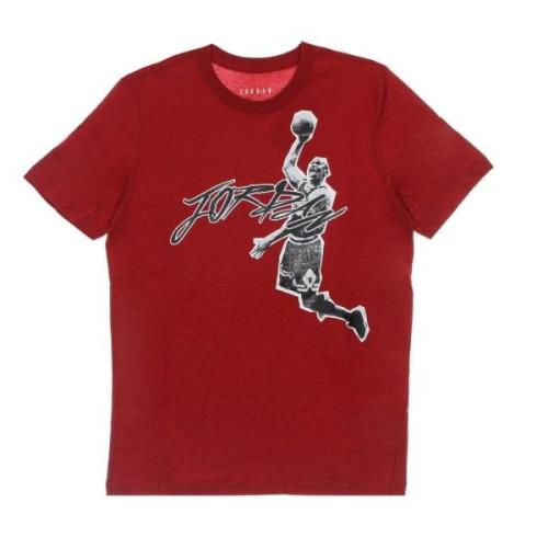 Crew Gym Rood/Zwart T-shirt Jordan , Red , Heren