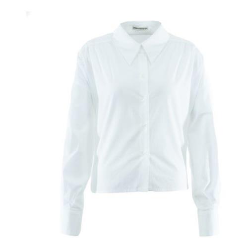 Witte Blouse, Klassiek Model Drykorn , White , Dames